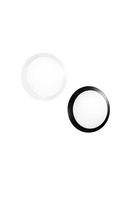 Plafoniéry - FAN I-ALYCE-PL-NER Stropní svítidlo Alyce černá, plast anti‑UV, protipožární, prostor pro senzor (není součást), IP65, pr. 300 x 91 mm, 1xE27 - FANEUROPE