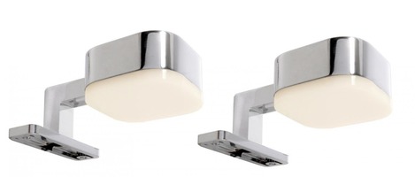 Přisazená - IMPR 687088 Deko-Light nábytkové přisazené svítidlo Cursa 2ks sada 230V 8,80 W 2700 K 240 lm 50 stříbrná