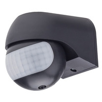 LED senzory - LED PIR pohybový senzor IP54 černý