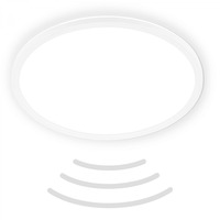Kruhová - BRILO 7526416 Move LED stropní svítidlo IP44, přímé a nepřímé osvětlení, pohybové čidlo, kruhové 42 cm, bílé - BRILO
