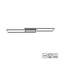 Hranatá - LD 14696-18 ASMIN LED stropní svítidlo 95x17,5cm, černá, ploché, paměťová funkce, jednoduchý panel 3000K - LEUCHTEN DIREKT / JUST LIGHT