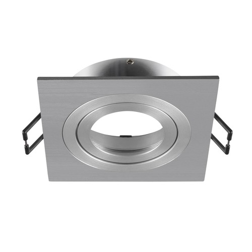 Hranatá - LA 1007350 NEW TRIA® 75 kroužek pro vestavbu do stropu, D: 9 Š: 9 H: 2,6 cm, IP 20, hliník - BIG WHITE (SLV) - foto 1