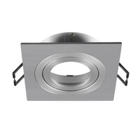 Hranatá - LA 1007350 NEW TRIA® 75 kroužek pro vestavbu do stropu, D: 9 Š: 9 H: 2,6 cm, IP 20, hliník - BIG WHITE (SLV)