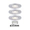 Koupelnová - P 94305 LED vestavné svítidlo Nova mini nevýklopné IP44 3x4W 2.700K hliník broušený 230V - PAULMANN