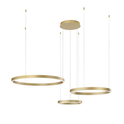 Dekorativní - FAN LED-AKROBAT-S3-ORO Závěsné svítidlo LED AKROBAT zlatá 120W 20620 lm CCT 40/60/80 x 150 cm - FANEUROPE - foto 1