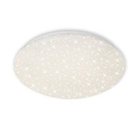 Kruhová - BRILO 3367-216 LED stropní svítidlo hvězdné nebe, CCT, noční světlo, dálkový ovladač, stmívatelné, bílé - BRILO