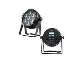 Jevištní efekty - 7 * 12W RGBWA + UV 6 V 1 LED PAR - Bezdrátová baterie IP54