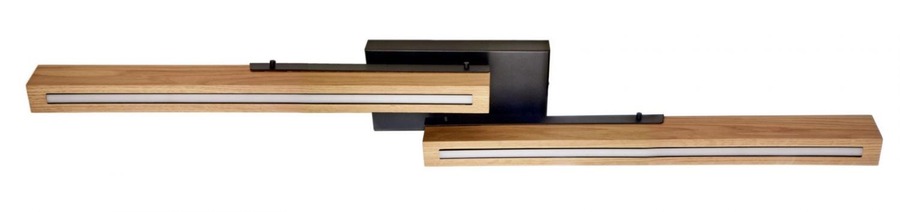 Podélná - IMPR 348212 Deko-Light stropní přisazené svítidlo, Madera, 22 W, DIM, 3000 K, přírodní dub, 100-240V 2740 lm 1100 mm hnědá/černá - foto 1