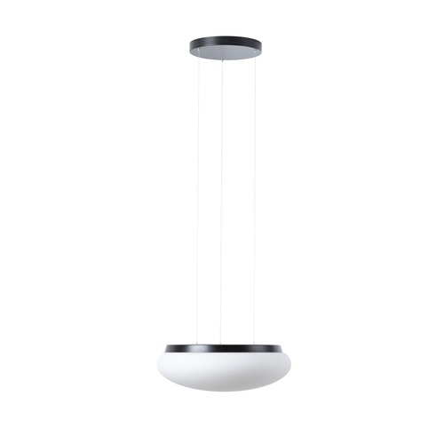 Kruhová - OS ARA67495 ARAKIS LE3 závěsné skleněné svítidlo černá / bílá IP40 3000 K 27W LED DALI (původní kód OS 67495) - OSMONT - foto 1
