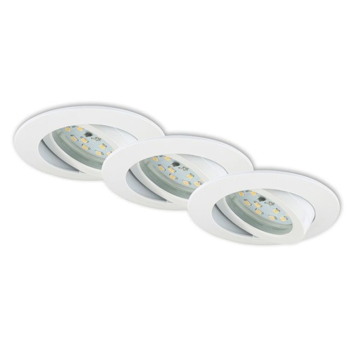Kruhová - BRI 7232036 3ks sada LED vestavné svítidlo, pr. 8,2 cm, 5,5 W, bílé (starý kód: BRI 7232-036) - BRILONER - foto 1