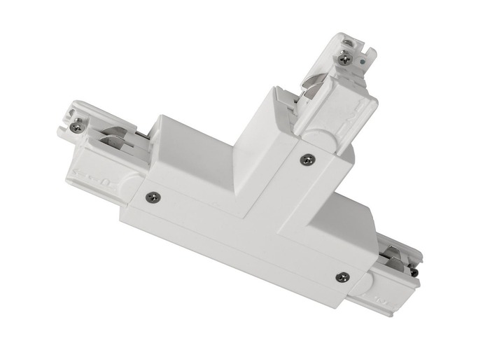 Lišty a příslušenství IVELA - IMPR 710027 Deko-Light kolejnicový systém 3-fázový 230V D Line T-spojka levé-levé-pravé 230V bílá RAL 9016 166 - foto 1