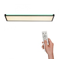 Hranatá - LD 11622-18 MARIO LED stropní svítidlo, černá, stmívatelné, dálkový ovladač, paměť 2700-5000K - LEUCHTEN DIREKT / JUST LIGHT