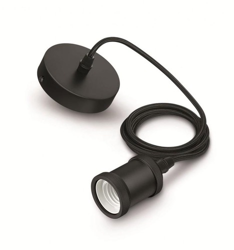 Dekorativní - PH 8718696167762 Vintage KABEL S OBJÍMKOU E27 max. 1x40W, černá - PHILIPS (929001977901) - foto 1