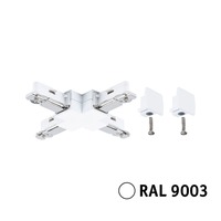 Lišty a příslušenství - P 95648 URail spojka X 104x104mm max. 1000W bílá - PAULMANN