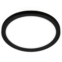 Kruhová - BRILO 7150-415 Slim svítidlo LED panel, pr. 19 cm, 12 W, černá - BRILO