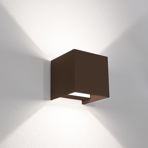 Nástěnná - CEN UDSCO-2012 Venkovní nástěnné LED svítidlo up/down QUADRATO corten 20W 2700/4000/6500K IP65 - CENTURY - foto 1