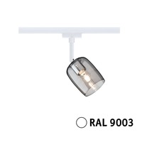 Svítidla - P 95700 URail lištový spot Blossom G9 max. 10W 230V bílá/kouřové sklo - PAULMANN