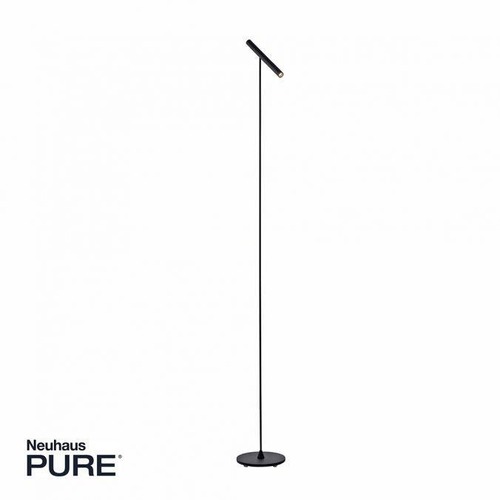 Stojací lampy - PN 405-18 Stojací lampa PURE-TUTUA LED 6W 3000K Ra90 660lm černá stmívatelná - PAUL NEUHAUS - foto 1
