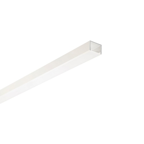 Al profily k přisazení - FAN I-PROFILO-LINEA-2-BCO Profil LINEA, bílý, opálový difuzor včetně krytek, 200x2x1,46 cm - FANEUROPE - foto 1