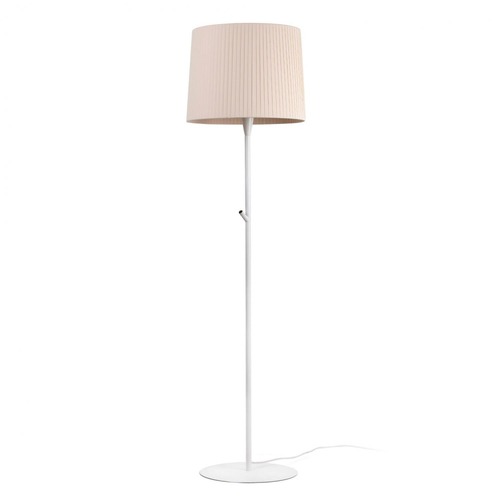 Stojací lampy - FARO 64312-41 SAMBA bílá/skládaná béžová stojací lampa - FARO - foto 1