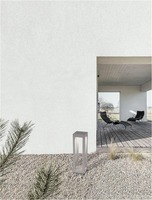 Sloupková - NV 9540216 Venkovní sloupkové svítidlo BEV šedý beton skleněný difuzor LED 5W 3000K 120-230V IP65 - NOVA LUCE