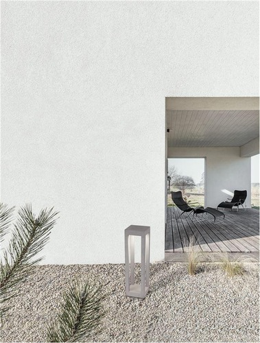 Sloupková - NV 9540216 Venkovní sloupkové svítidlo BEV šedý beton skleněný difuzor LED 5W 3000K 120-230V IP65 - NOVA LUCE - foto 1