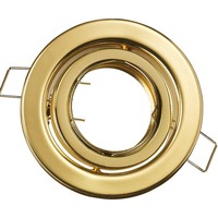 Kruhová - FAN INC-REFLEX-SM1 ORO Zápustné svítidlo Reflex, nastavitelné, zlaté, průměr 10 cm - FANEUROPE