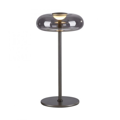 Stolní lampy dekorační - LD 15697-15 Kolekce Schöner Wohnen LED stolní lampa POSH, šedá, stmívatelné, teplá bílá, 3000K - JUST LIGHT - foto 1