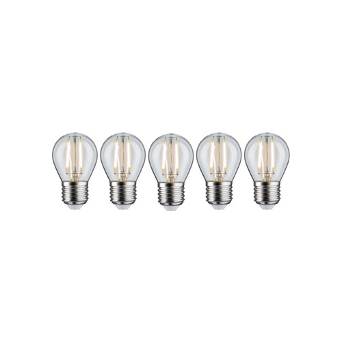 E27 - P 5091 Filament set LED kapka E27 230V 5x2,6W 2700K čirá - PAULMANN - foto 1