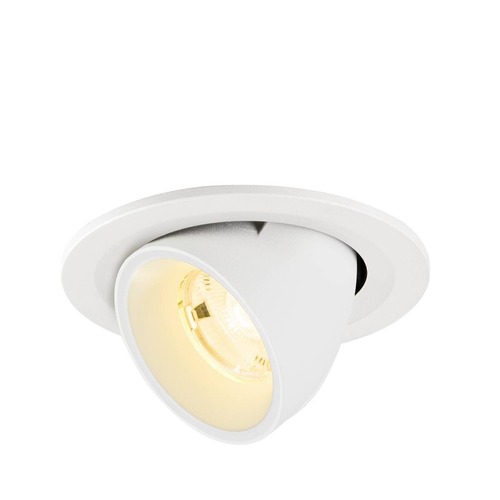 Kruhová - LA 1009407 NUMINOS® GIMBLE S Stropní vestavné svítidlo, 3000 K, 20°, IP20, kulaté, bílé - BIG WHITE (SLV) - foto 1