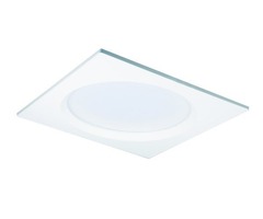 Hranatá - KHL K53305.W.3K Zápustné svítidlo LACUS SQUARE WHITE LED IP44 7W 3000K 686lm 105x105mm - KOHL-Lighting
