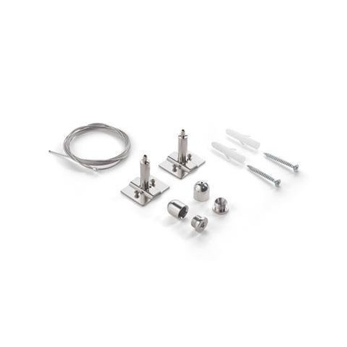 Kotvící prvky, držáky, závěsy - ILUX 271750 Ocelová sada pro zavěšení Ideal Lux STEEL KIT SINGLE STEEL CABLE 2MT 271750 ke svítidlům STEEL, lanko s délkou 2 m - IDEALLUX - foto 1