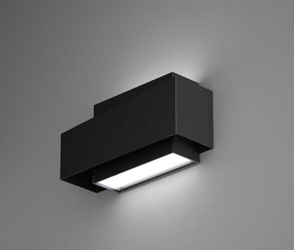 Podélná - BPM 410014.01.WS.BK-BK.OP.ST.9.30 Nástěnné svítidlo KUU černé 12W 3000K - BPM - foto 1