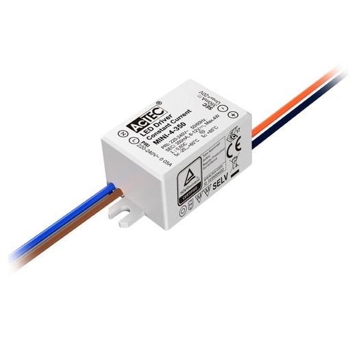 Stabilizovaný proud - FAN I-DRIVER/4W Driver ACTEC CC IP65 výstup 2-12V 350mA 4W vstup 100-240V 3,8x2,7x2,1 cm - FANEUROPE - foto 1