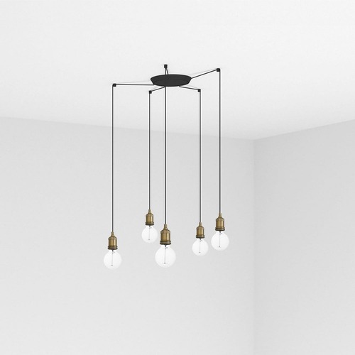 Subtilní - FARO 64137-5L ART závěsné svítidlo, starozlatá 5L - FARO - foto 1