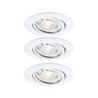 Kruhová - P 94949 LED vestavné svítidlo Base GU10 Flat výklopné 3x4W 230V 2700K bílá - PAULMANN