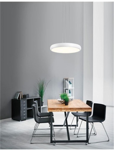 Kruhová - NV 8100987 Závěsné svítidlo GAP bílý hliník akrylový difuzor LED 50W 230V 3000K IP20 - NOVA LUCE - foto 1