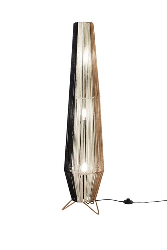 Stojací lampy - FAN I-COCONUT-L120 Stolní lampa Coconut černá+bílá+marrone, kov, 3xE27, 40 W; lampa pr. 25 x H 110 cm, konstrukce pr. 25 x H 120 cm - FANEUROPE - foto 1