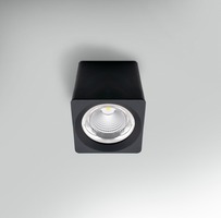 Downlight - CEN QBNE-109030 Stropní svítidlo LED QUBE ČERNÉ 90x90x90mm 10W 230V 3000K 45d IP20  - CENTURY