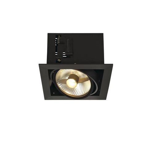 Hranatá - LA 115540 KADUX 1 ES111, svítidlo typu downlight, černé matné, max. 75 W - BIG WHITE (SLV) - foto 1