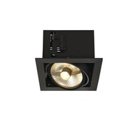 Hranatá - LA 115540 KADUX 1 ES111, svítidlo typu downlight, černé matné, max. 75 W - BIG WHITE (SLV)