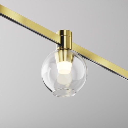 Lištové Magnetic Maytoni Flarity - M TR148-1-3W2.7K-BS-DE Svítidlo pro kolejnicový systém Bubble 2700K 3W teplá bílá mosaz sklo Flarity - MAYTONI - foto 1