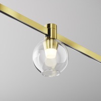 Lištové Magnetic Maytoni Flarity - M TR148-1-3W2.7K-BS-DE Svítidlo pro kolejnicový systém Bubble 2700K 3W teplá bílá mosaz sklo Flarity - MAYTONI