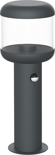 LED zahradní světla Optonica - Trávníková lampa hliníková průhledná PC E27 zásuvka IP54 + PIR SENSOR - foto 1