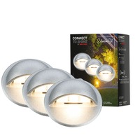 Connect To Shine - BRI 3923034 CONNECT TO SHINE prodlužovací sada Teak 3ks LED zapuštěných svítidel do země, IP65 - BRILONER