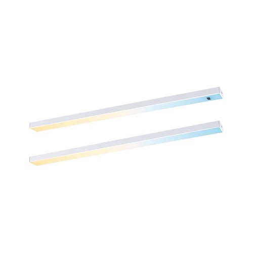 Přisazená - P 98611 LED podskříňkové svítidlo Inline 2ks startovací sada 2x4W 350x26mm 24V bílá mat - PAULMANN - foto 1