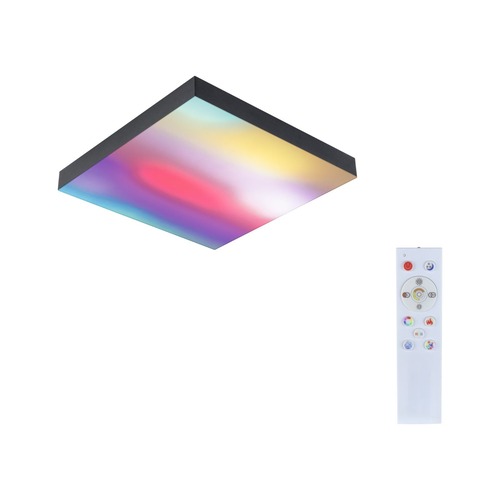 Dekorativní - P 79907 LED Panel Velora Rainbow dynamicRGBW hranaté 295x295mm RGBW černá - PAULMANN - foto 1