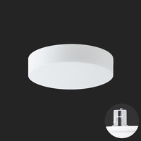 Koupelnová - OS ELS59889 ELSA V2 stropní/nástěnné skleněné polovestavné svítidlo bílá IP44 4000 K 15W LED nouzové kombinované 3 h (původní kód OS 59889) - OSMONT