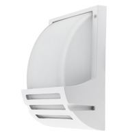 LED nástěnné svítidla - Nástěnné svítidlo Matt White Aluminium 1xE27