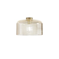 Kruhová - FAN I-GIBUS-PL35 AMB Stropní svítidlo Gibus, jantarové, 1 x E27, 35 x 35 x 23 cm - FANEUROPE